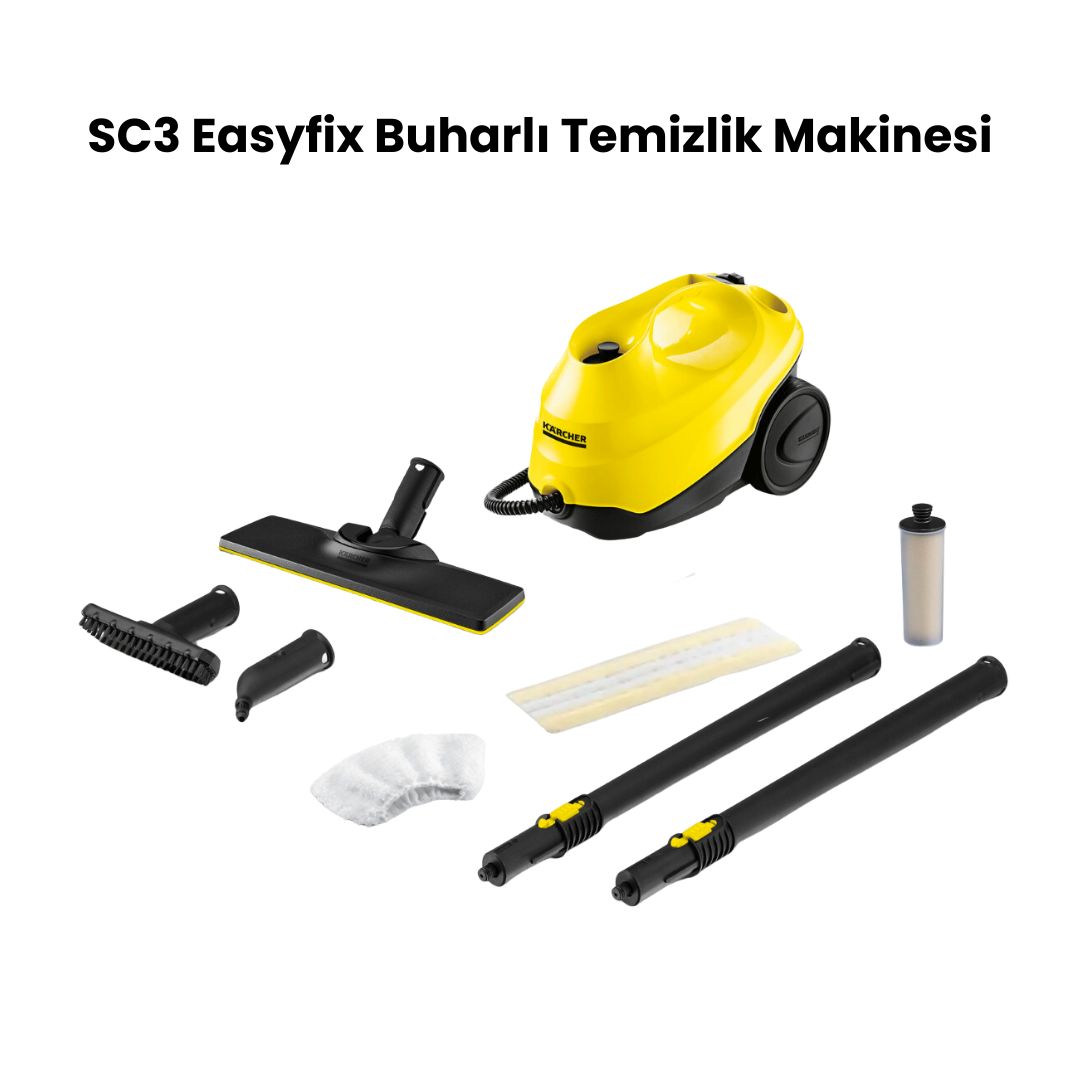 Karcher SC 3 Easyfix Buharlı Temizlik Makinesi & 1 Adet Tek Kullanımlık Bez