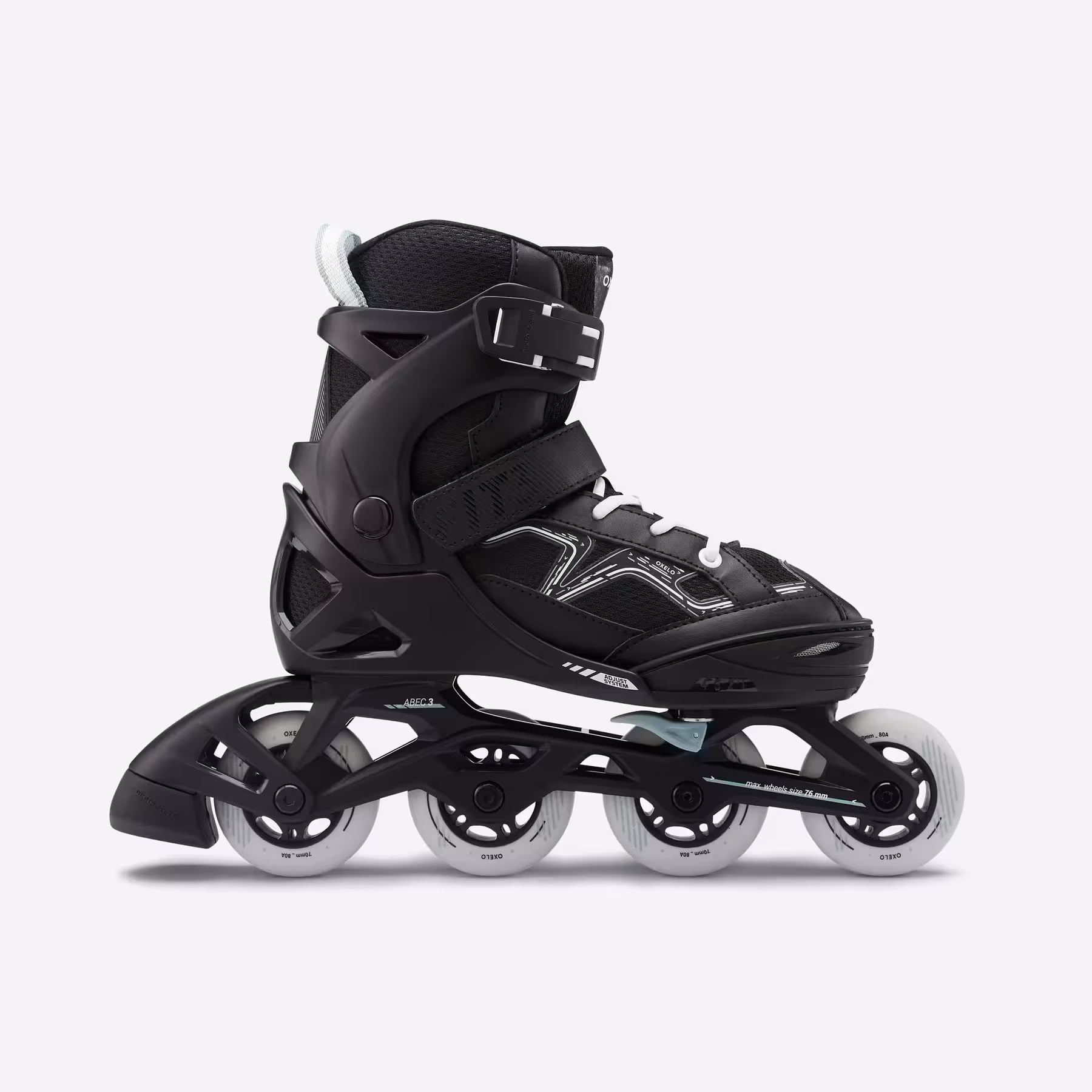 DECATHLON OXELO Çocuk Paten - Siyah/Haki - FIT3