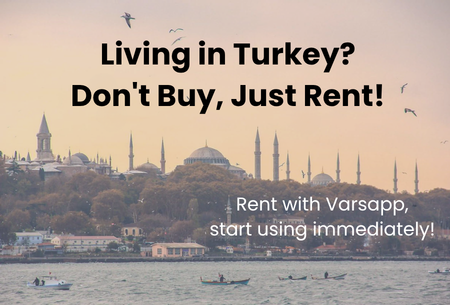 Varsapp makes living in Turkey easier for expats and foreigners. Rent cleaning tools, cameras, water sports gear, and home gym equipment flexible and hassle-free without the cost of buying.